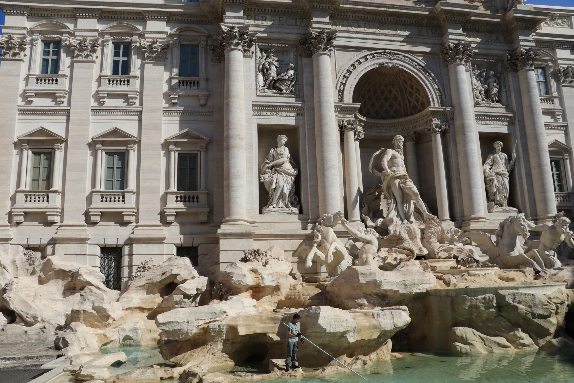 The Trevi Fountain in Rome, Italy